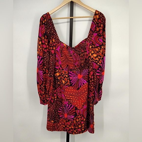 Farm Rio Leopard Hearts Mini Dress - Picture 3 of 4